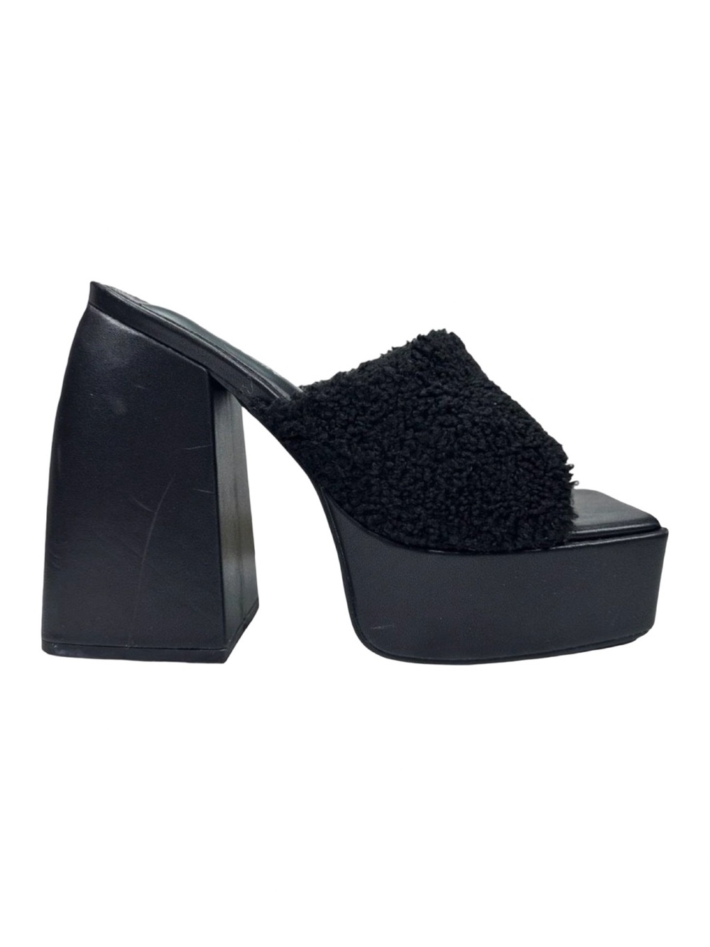 Dolls Kill x Public Desire Moby Faux Fur Heels - Size 7